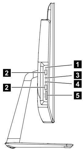 LENOVO C40-05 - Vues latérales gauche et droite de l'ordinateur - 2