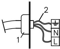 DE DIETRICH DTG 795 X - Branchement electrique (Fig. 6) Avant d'effectuer le branchement electrique, s'assurer que: - 4