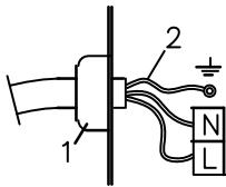 DE DIETRICH DTG 795 X - Branchement electrique (Fig. 6) Avant d'effectuer le branchement electrique, s'assurer que: - 3