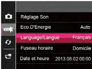 RICOH HZ15 - Réglez votre langue, et date/heure lors de la première mise sous tension - 1
