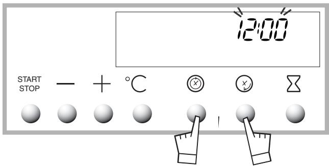 SCHOLTES FPV 61 INOX - Modification de l'heure - 1