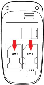 YEZZ C50 DUAL SIM ROUGE - Installer la batterie et la carte SIM - 2