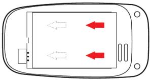 YEZZ C50 DUAL SIM ROUGE - Insérez la batterie - 1