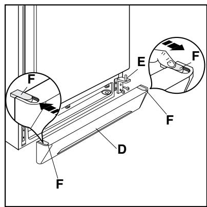 ZANUSSI ZA29S - Réversibilité du portillon du compartmentingnégléateur - 2
