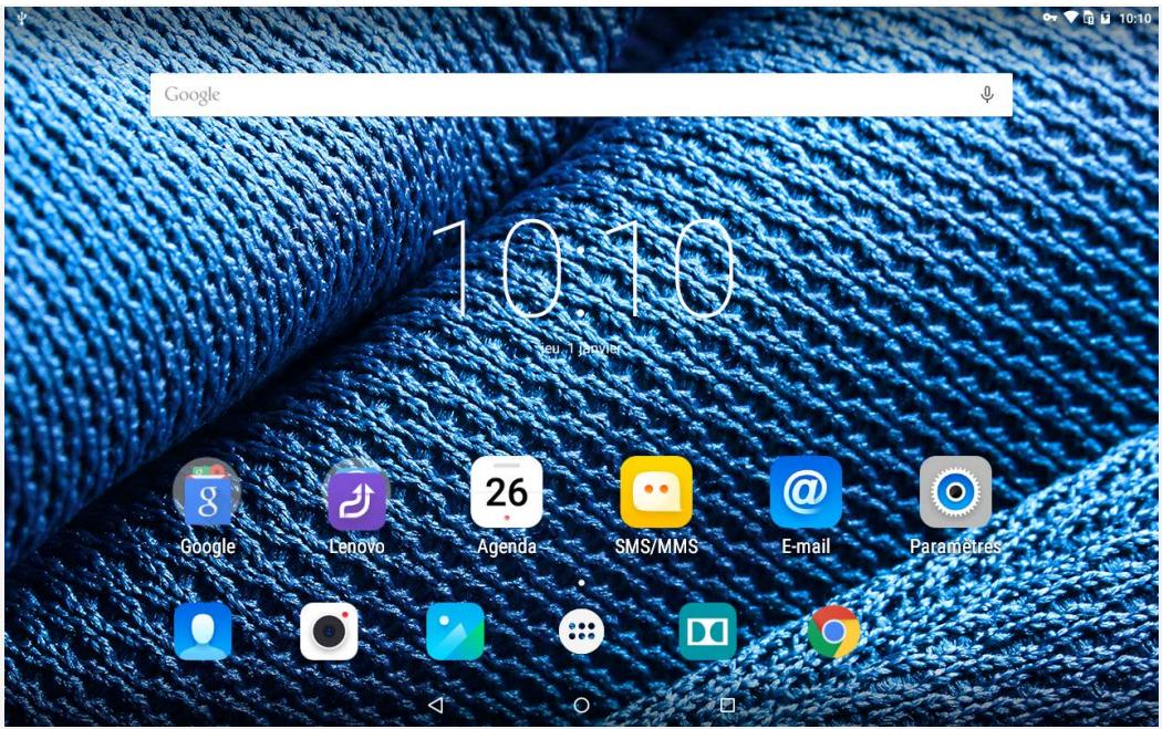 LENOVO TAB A10-30 2-32 - Écran d'accueil - 1