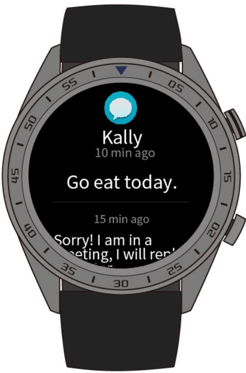 HUAWEI WATCH GT DARK GREEN - Affichage des rappels de messages et du contenu - 1