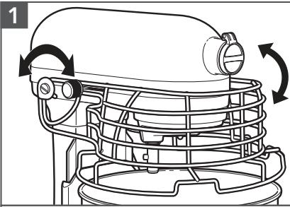 KITCHENAID KFPO919EAC - KULHON SUOJUKSEN\* JA KAATOKOURUN\* KÄYTTÄMINEN - 1