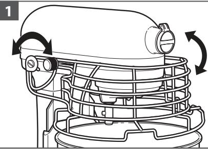 KITCHENAID KFPO919EAC - Проверка зазора между лопаткой и чашей: - 2