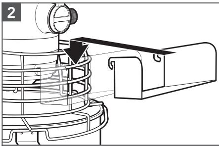 KITCHENAID KFPO919EAC - VERWENDUNG DES SCHUTZGITTERS\* UND DER EINFÜLLSCHÜTTE\* - 2