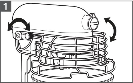 KITCHENAID KFPO919EAC - USING THE BOWL GUARD\* AND POURING CHUTE\* - 1