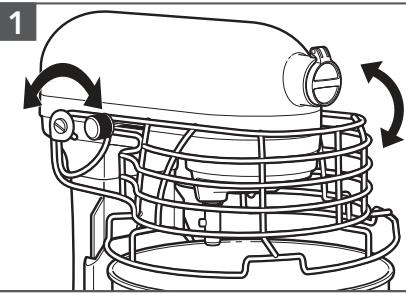 KITCHENAID KFPO919EAC - ANVÄNDA SKÅLSKYDDET\* OCH RÄNNAN\* - 1