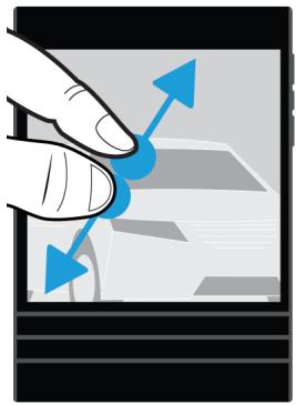 BLACKBERRY PASSPORT - Effectuer un zoom avant ou arrêté à partir de l'écran - 1