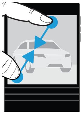 BLACKBERRY PASSPORT - Effectuer un zoom avant ou arrêté à partir de l'écran - 2