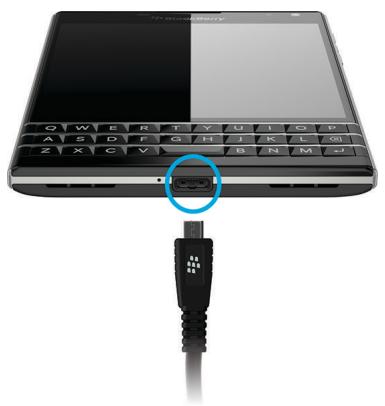 BLACKBERRY PASSPORT - Transférer des fichiers entre votre ordinateur et votre terminal via une connexion USB - 1