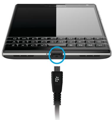 BLACKBERRY PASSPORT - Recharger votre terminal - 1