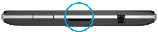 BLACKBERRY PASSPORT - Insérer une carte multimédia - 1