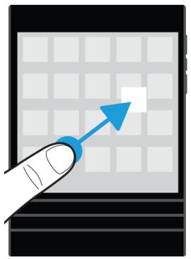 BLACKBERRY PASSPORT - Déplacer une icône d'application ou ouvrir l'application sur l'écran d'accueil - 1