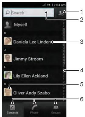 Search Myself Daniela Lee Lindenc Jimmy Stroom Lily Ellen Ackland Oliver Andy Szabo Contacts Phone Group