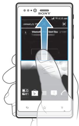 SONY XPERIA J ROSE - Vérification des notifications et des activités en cours - 2