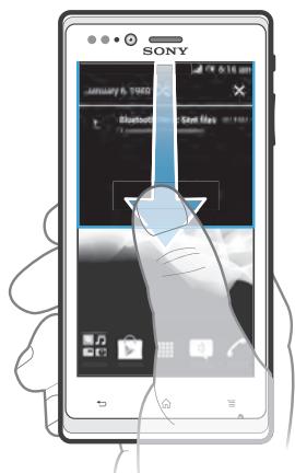 SONY XPERIA J ROSE - Vérification des notifications et des activités en cours - 1
