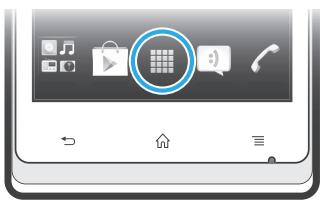 SONY XPERIA J ROSE - Pour ouvrir l'écran des applications - 1