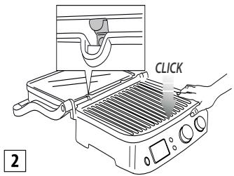 DELONGHI CGH1012D - Introduction des plaques de cuisson - 2