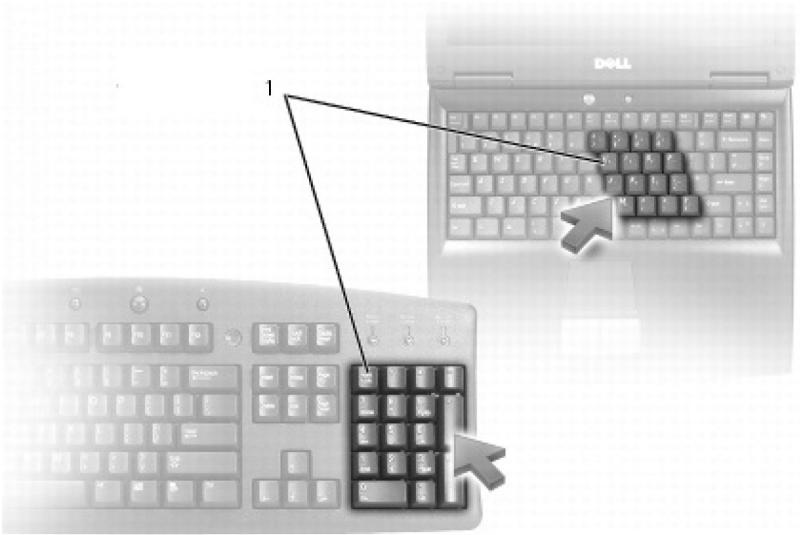 ALIENWARE AWR9Y-9977 - Utilisation du pavé numérique d'un ordinateur portable - 1