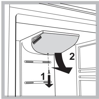 HOTPOINT-ARISTON 4D W/HA BLANC - Remplacement de l'ampoule d'éclairage - 1