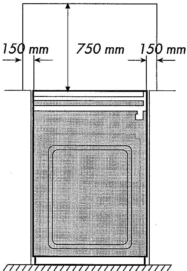 PROLINE CPV 504 C BLANCHE - Positionnement de la cuisine - 1