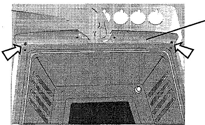 PROLINE CPV 504 C BLANCHE - Utilisation de la plaque de protection des boutons dans le corps du four (modèles concernés) - 1