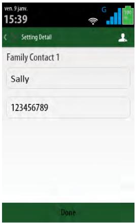 THOMSON SEREA 405 Sil - Enregistrer vos contacts d'urgence - 4