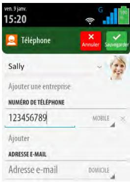 THOMSON SEREA 405 Sil - Créer un contact - 3