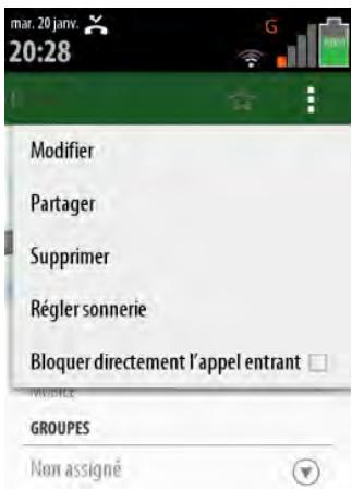 THOMSON SEREA 405 Sil - Modifier ou effacer un contact - 3