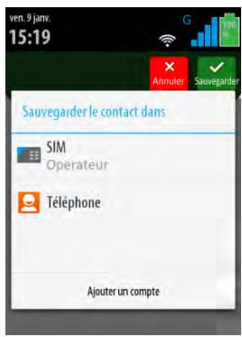 THOMSON SEREA 405 Sil - Créer un contact - 2
