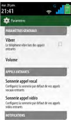 THOMSON SEREA 405 Sil - Changer la sonnerie d'appoint et lesons de notification - 4