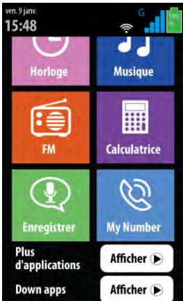 THOMSON SEREA 405 Sil - Afficher toutes les applications du téléphone - 1