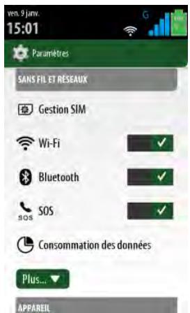 THOMSON SEREA 405 Sil - Désactiver l'option d'appel d'urgence - 1