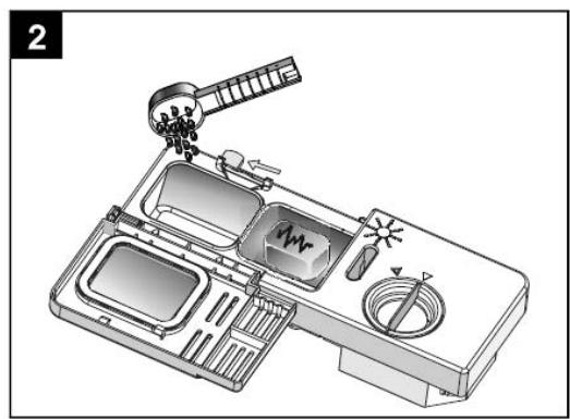 DARTY TDW60WH - Remplissage du détergent - 2