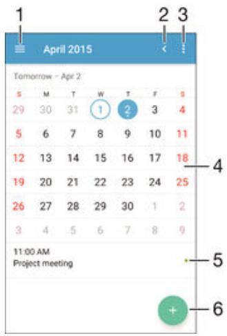 SONY 5 COMPACT CORAIL - Calendrier - 2
