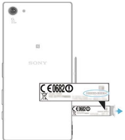 SONY 5 COMPACT CORAIL - Trouver le numéro d'identification de votre appareil - 1