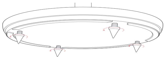 JBL Radiance 2400 - Utilisation des pointes fournies (facultatif) - 1