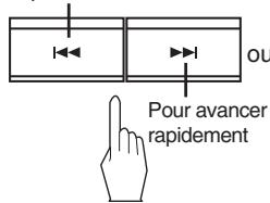 SHERWOOD CD-5505 - Pour effectuer une avance ou un retour rapide durant la lecture - 1