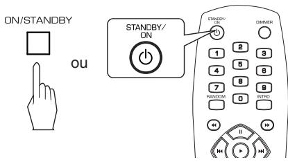 SHERWOOD CD-5505 - En mode veille, mettez l'appareil en marche. - 1