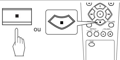 SHERWOOD CD-5505 - Pour interrompre momentanément la lecture. - 2