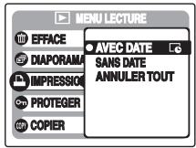 FUJIFILM A800 - Réglage des images DPOF (impression (DPOF)) - 1