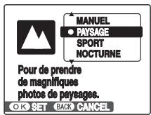 FUJIFILM A800 - Sélection du réglage scènes (SP scènes) - 2