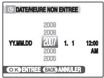 FUJIFILM A800 - Régler la date et l'heure. - 1