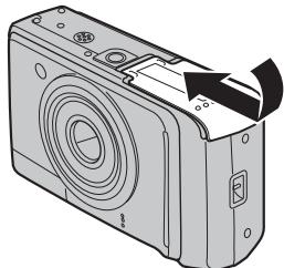 FUJIFILM A800 - Chargez les piles correctement en respectant les signes de polarité. - 2
