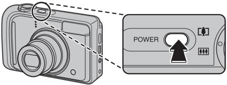 FUJIFILM A800 - Mise sous tension de l'appareil photo en mode photographie - 1
