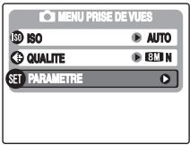 FUJIFILM A800 - Ouvrez le menu PARAMETRE. - 1